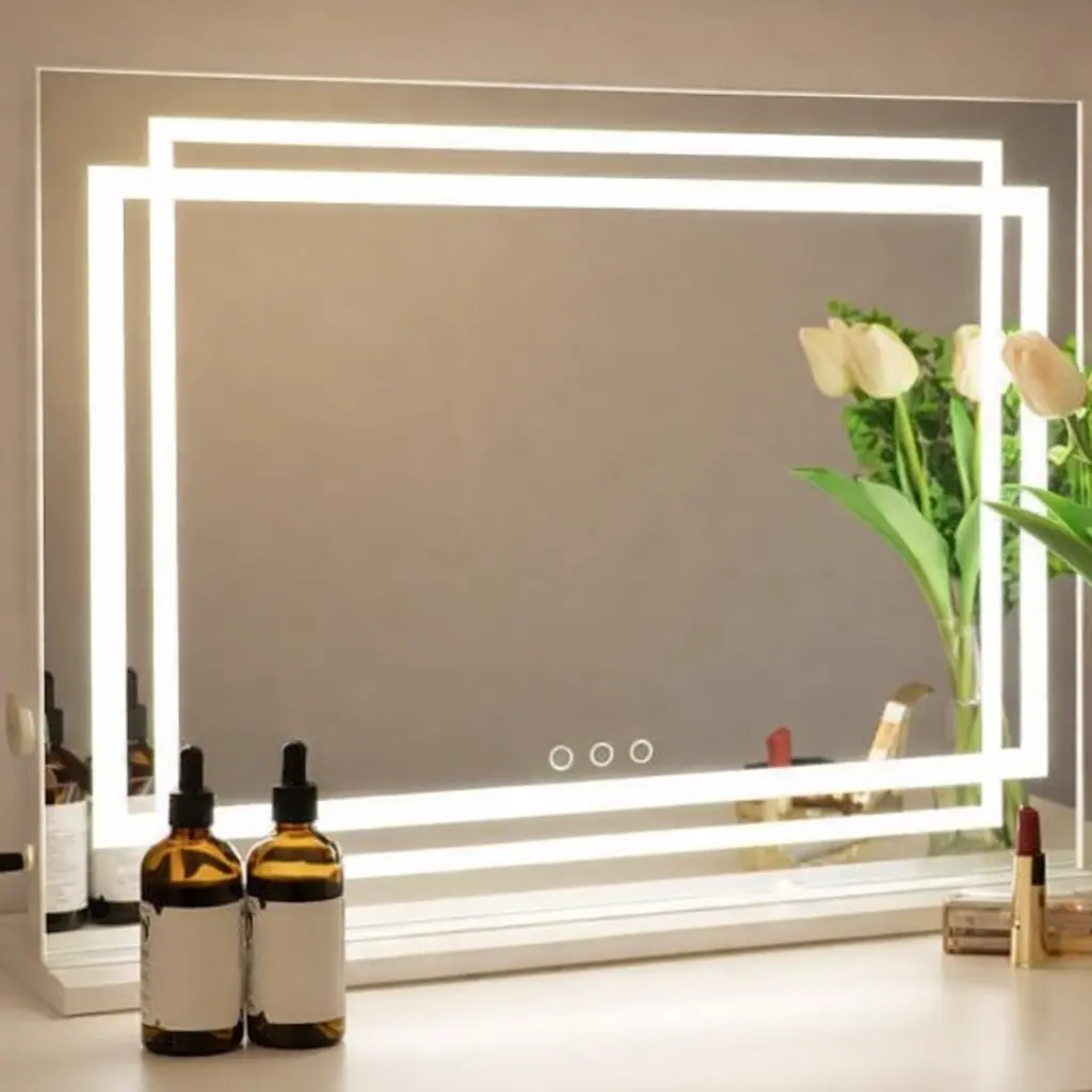 led-apsviestas-kosmetinis-veidrodis-su-3-spalvu-sviesos-rezimais-ir-jutikliniu-valdymu-sidabrine LED apšviestas kosmetinis veidrodis su 3 spalvų šviesos režimais ir jutikliniu valdymu (Sidabrinė)
