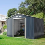 Metalinė rakinama įrankių pastogė su praplėtimu (Pilka) – Paveikslėlis 2