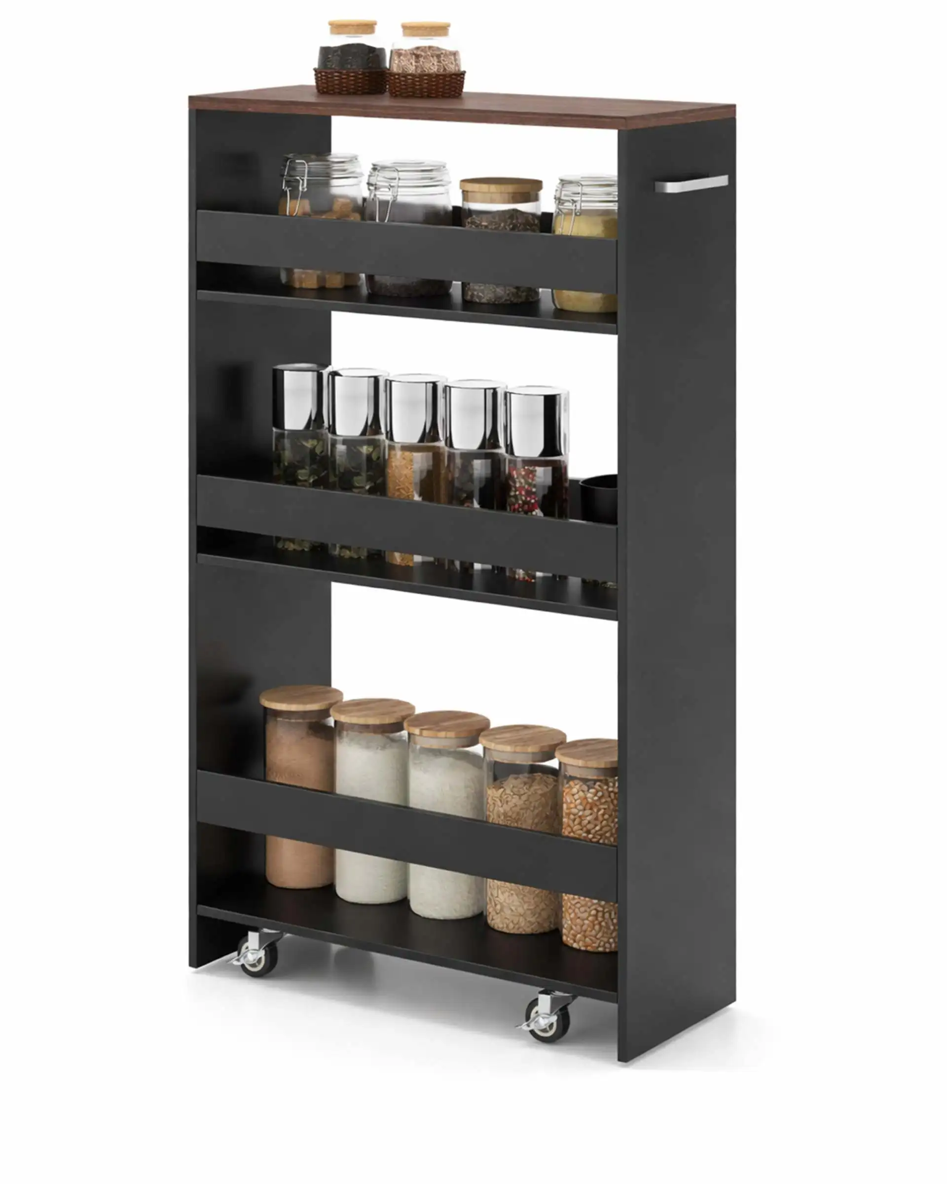 plonas-mobilus-4-lygiu-vezimelis-su-ikrovimo-stotele-ruda-juoda Plonas mobilus 4 lygių vežimėlis su įkrovimo stotele (Ruda + Juoda)