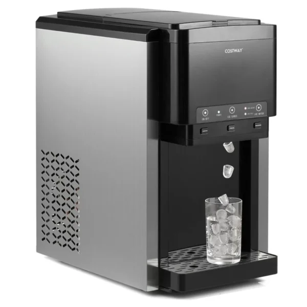 Universalus 3-in-1 ledo gaminimo aparatas su vandens dozatoriumi ir smulkinto ledo funkcija (Juoda)