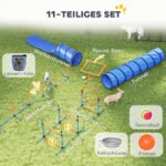 11 dalių šunų agility rinkinys su reguliuojamo aukščio kliūtimis – Paveikslėlis 4
