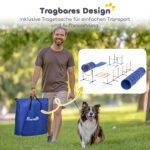 11 dalių šunų agility rinkinys su reguliuojamo aukščio kliūtimis – Paveikslėlis 8