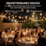 18 m ilgio sujungiama LED girlianda su 50 vintažinių Edisono lempučių – Paveikslėlis 6