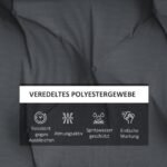 2 dalių sodo baldų pagalvėlių komplektas, atsparus oro sąlygoms ir dygsniuotas sagomis