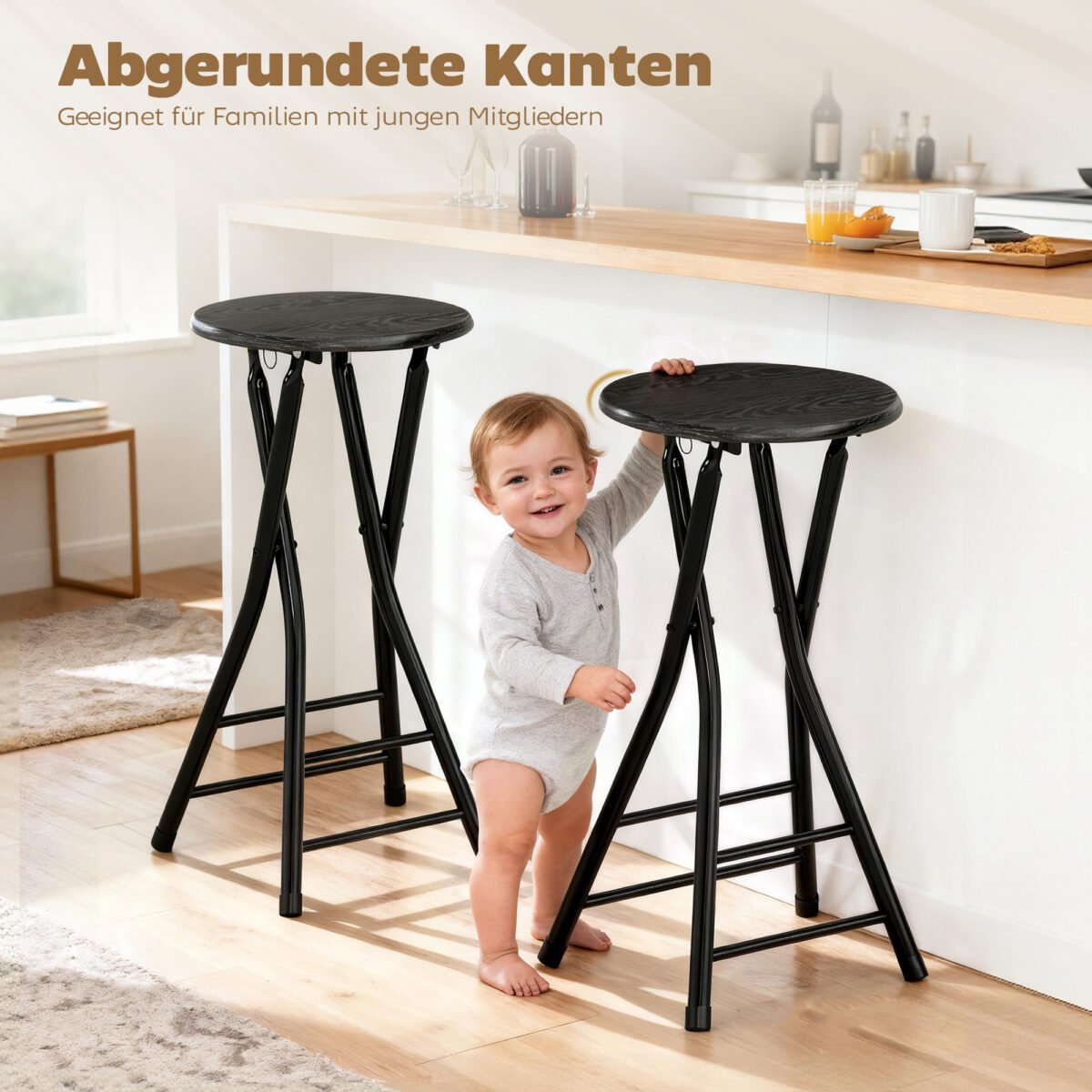 2 sulankstomos baro kėdės su dviguba kojų atrama – Paveikslėlis 6