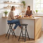 2 sulankstomos baro kėdės su dviguba kojų atrama – Paveikslėlis 8