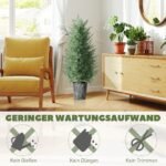 UV spinduliams atsparių dirbtinių kiparisų medelių rinkinys 2 vnt. 90 cm. – Paveikslėlis 5