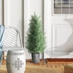 UV spinduliams atsparių dirbtinių kiparisų medelių rinkinys 2 vnt. 90 cm. – Paveikslėlis 8