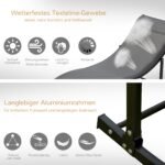 2 vnt. ergonomiški aliuminio sulankstomi gultai – Paveikslėlis 6