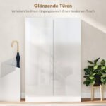 20 porų talpos batų spintelė su reguliuojamomis lentynomis – Paveikslėlis 6