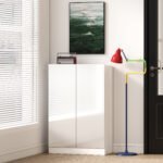 20 porų talpos batų spintelė su reguliuojamomis lentynomis – Paveikslėlis 9