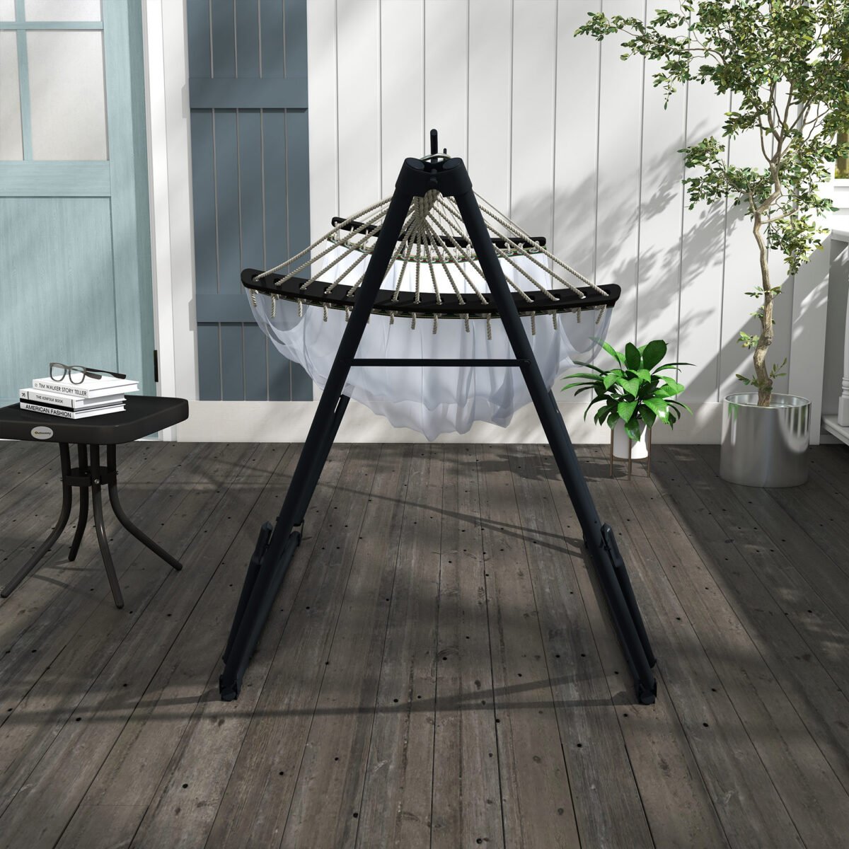 2in1 hamako stovas su hamaku ir transportavimo krepšiu – Paveikslėlis 8