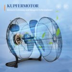 Galingas stalinis ventiliatorius su 3 greičiais ir reguliuojamu pasvirimu – Paveikslėlis 4