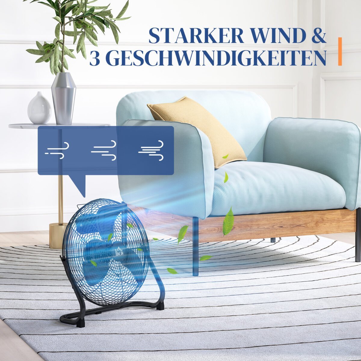 Galingas stalinis ventiliatorius su 3 greičiais ir reguliuojamu pasvirimu – Paveikslėlis 5