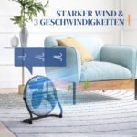 Galingas stalinis ventiliatorius su 3 greičiais ir reguliuojamu pasvirimu – Paveikslėlis 5