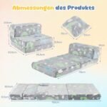 Sulankstoma vaikiška sofa švytinti tamsoje (Daugiaspalvė) – Paveikslėlis 2