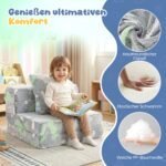 Sulankstoma vaikiška sofa švytinti tamsoje (Daugiaspalvė) – Paveikslėlis 4