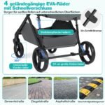 Universalus vežimėlis su keičiamos krypties sėdyne ir gulima funkcija 3-in-1 (Pilka) – Paveikslėlis 5