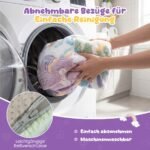 Vaikiška sulankstoma sofa-lova su šviečiančiais raštais (Spalvota) – Paveikslėlis 3