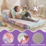 Vaikiška sulankstoma sofa-lova su šviečiančiais raštais (Spalvota) – Paveikslėlis 5