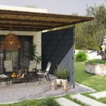 350 cm pločio prispaudžiama reguliuojamo aukščio markizė – Paveikslėlis 2