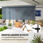 350 cm pločio prispaudžiama reguliuojamo aukščio markizė – Paveikslėlis 5