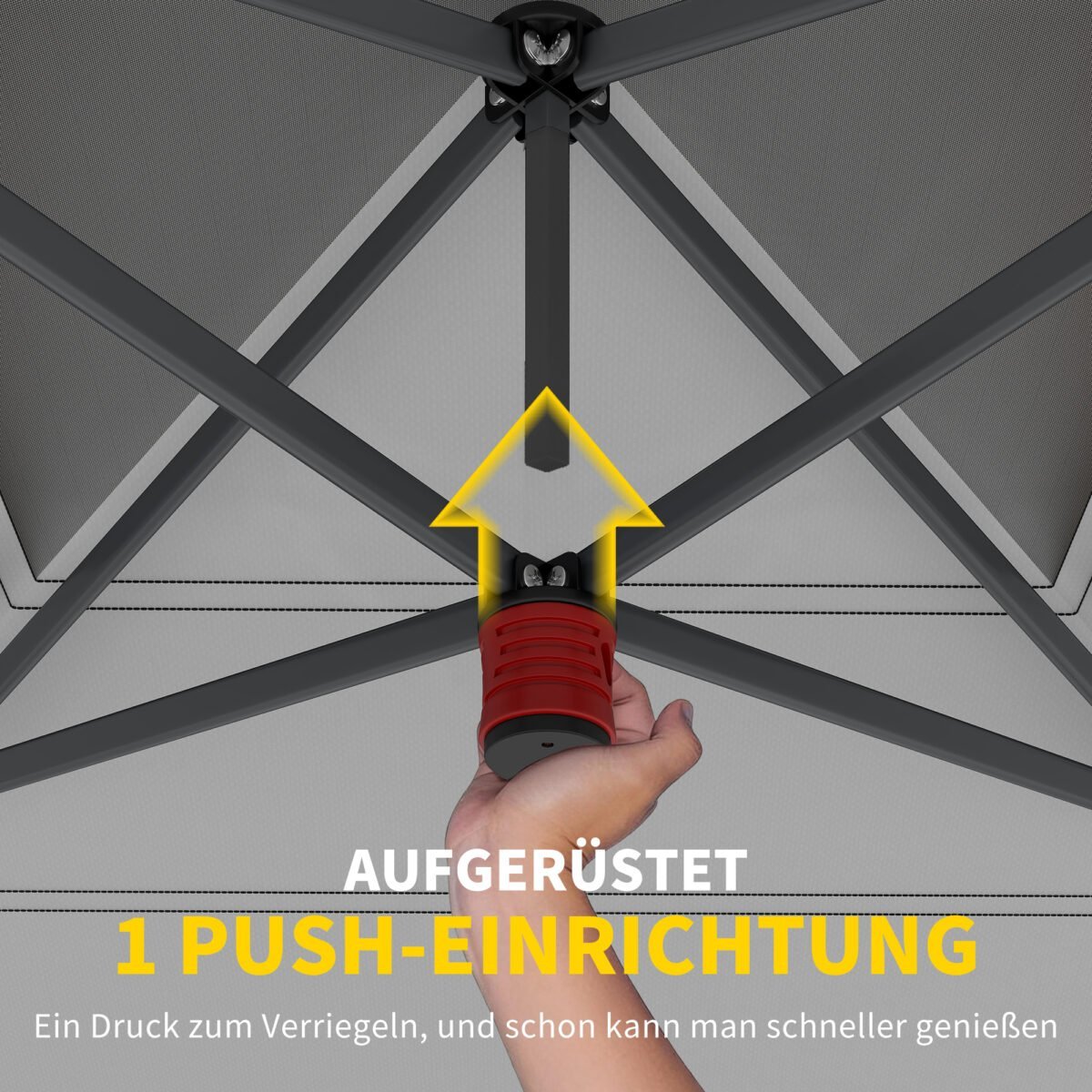 4x4 m Akimirksniu išskleidžiamas paviljonas su UV 50+ apsauga ir atsparus vandeniui – Paveikslėlis 4