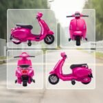 6V elektrinis vaikiškas motociklas Vespa su atraminiais ratukais – Paveikslėlis 8