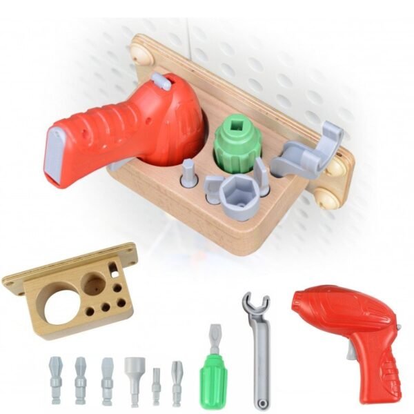 8 dalių įrankių rinkinys su suktuvu STEM lentai