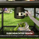 Anglinis grilis-rūkykla su integruotu termometru – Paveikslėlis 8