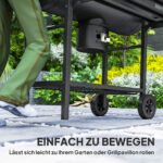 Anglinis grilis-rūkykla su integruotu termometru – Paveikslėlis 9