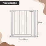 Apsauginiai varteliai su automatiniu uždarymu ir montavimu be gręžimo (Balta) – Paveikslėlis 2