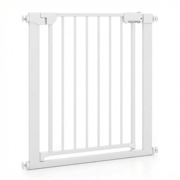 Apsauginiai varteliai su automatiniu uždarymu ir montavimu be gręžimo (Balta)