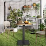 Apvalus lauko staliukas su lentjuostėmis 70 cm skersmens – Paveikslėlis 8