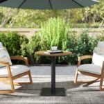 Apvalus lauko staliukas su lentjuostėmis 70 cm skersmens – Paveikslėlis 9