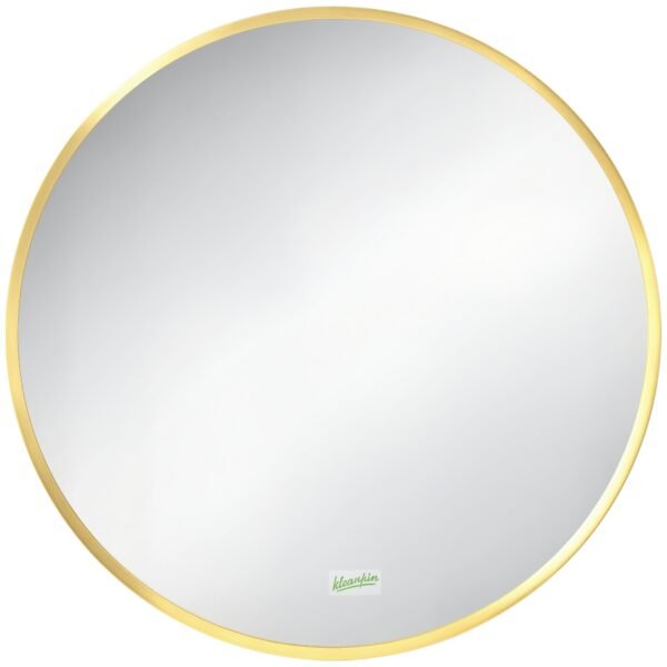 Apvalus sieninis veidrodis su aliuminio rėmu Ø50 cm