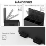 Atliekų rūšiavimo šiukšliadėžė su 3 x 15 L skyriais ir kvapų kontrolės sistema – Paveikslėlis 6