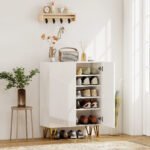 Batų spintelė su 2 durelėmis ir reguliuojamomis lentynomis – Paveikslėlis 2