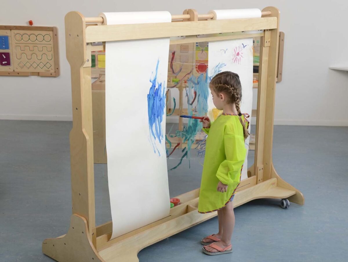 Didelis medinis dvipusis piešimo langas su įrankių vietomis – Paveikslėlis 3