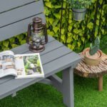 Dvivietis medinis sodo suoliukas atsparus oro sąlygoms ir UV spinduliams – Paveikslėlis 8