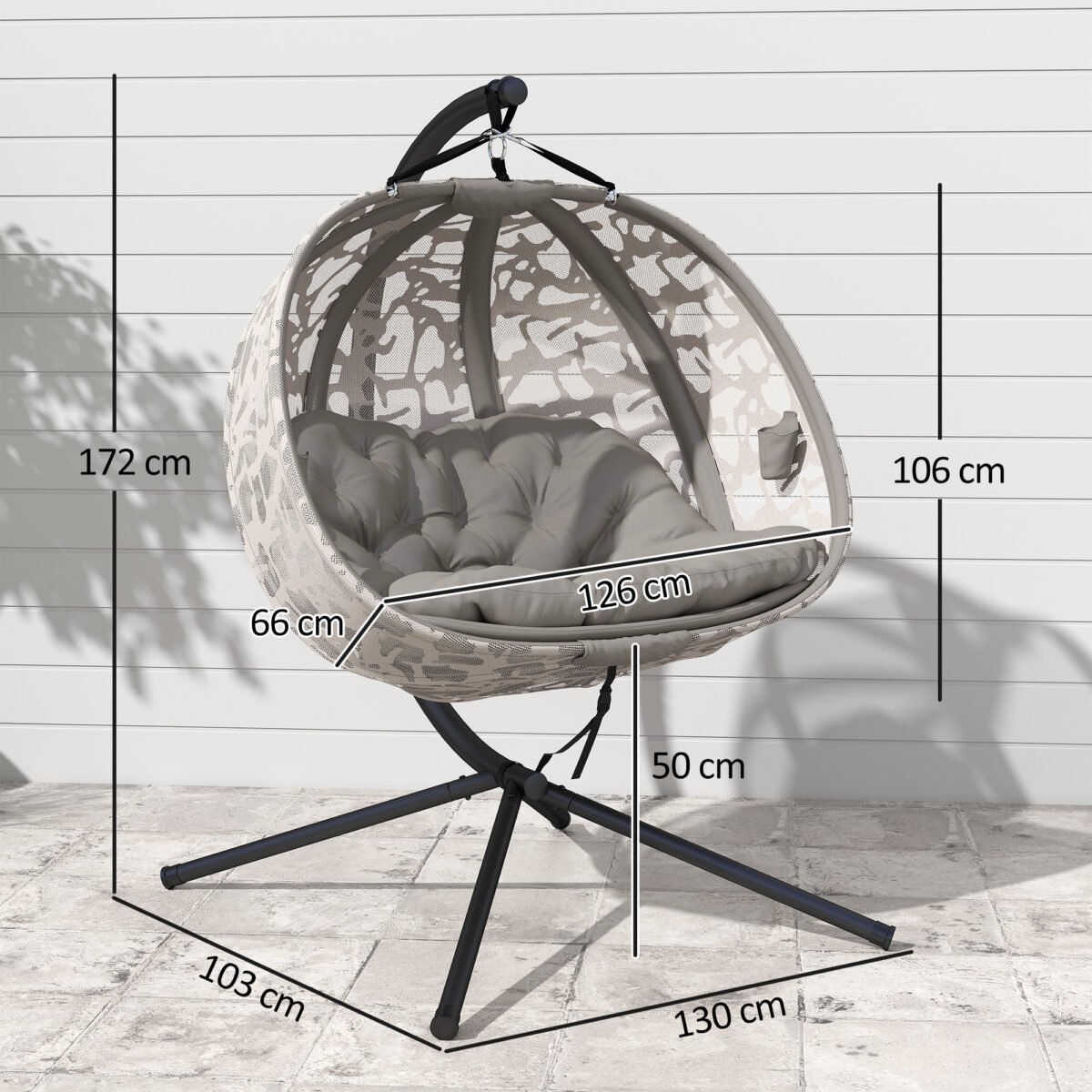 Dviem asmenims sulankstomas pakabinamas krėslas – Paveikslėlis 3