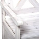 Eglinis dviejų vietų sodo suoliukas su daiktadėže – Paveikslėlis 9