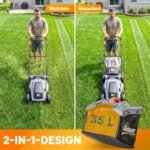 Elektrinė vejapjovė 1200 W, 34 cm pjovimo plotis, mulčiavimas ir reguliuojama rankena – Paveikslėlis 5
