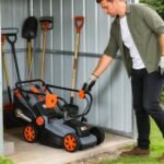 Elektrinė vejapjovė 1200 W, 34 cm pjovimo plotis, mulčiavimas ir reguliuojama rankena – Paveikslėlis 9