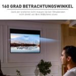 100 colių, 16:9 formato elektrinis projekcinis ekranas su nuotolinio valdymo pulteliu