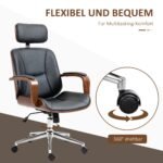 Ergonominė biuro kėdė su aukštu atlošu ir nuimama galvos atrama – Paveikslėlis 6