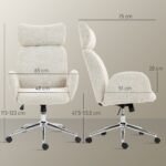 Ergonominė biuro kėdė su reguliuojama galvos atrama – Paveikslėlis 3