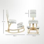 Ergonominė supama kelių kėdė su atlošu – Paveikslėlis 3
