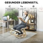 Ergonominė supama kelių kėdė su atlošu – Paveikslėlis 6