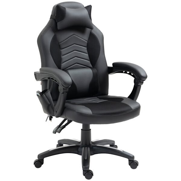 Biuro kėdė ergonomiška su 6 vibracijos taškų masažu ir šildymu